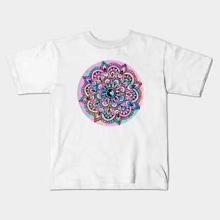 Pink Pastel Mandala Kids T-Shirt